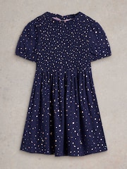 White Stuff Blue Tilly Party Dress - Image 1 of 3