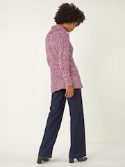 Roman Red Roll Neck Button Detail Jumper - Image 3 of 4
