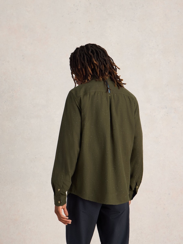 White Stuff Green Nep Oxford Shirt - Image 2 of 6 White Stuff Green Nep Oxford Shirt - Image 2 of 6