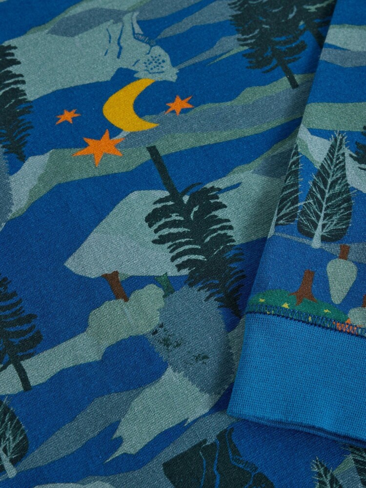 White Stuff Blue Wolf Moon Pyjamas Set - Image 3 of 3 White Stuff Blue Wolf Moon Pyjamas Set - Image 3 of 3