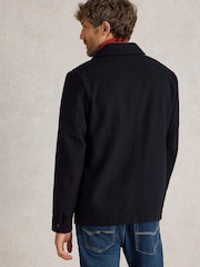 White Stuff Blue Wool Chore Jacket - Image 3 of 6