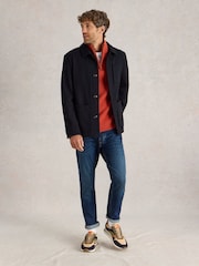 White Stuff Blue Wool Chore Jacket - Image 4 of 6