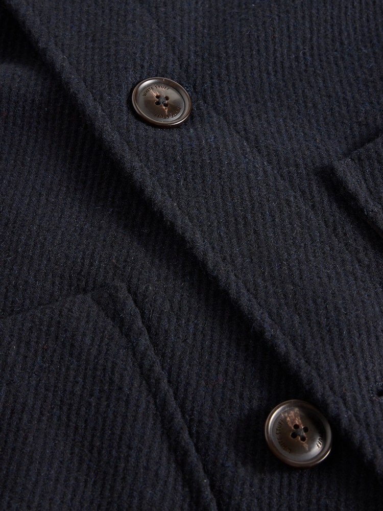 White Stuff Blue Wool Chore Jacket - Image 6 of 6