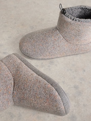 White Stuff Grey Neppy Slipper Boots - Image 4 of 4