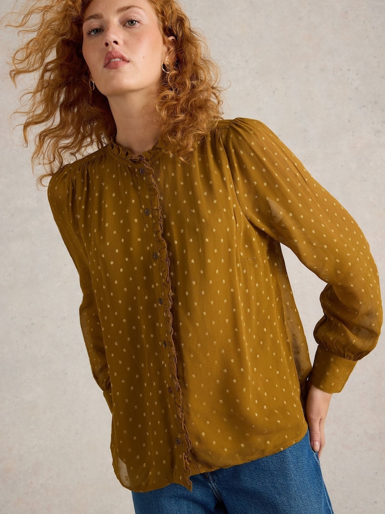 White Stuff Yellow Aster Shirt - Image 2 of 6