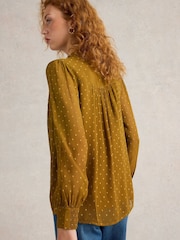 White Stuff Yellow Aster Shirt - Image 3 of 6