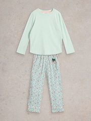 White Stuff Blue Spots Pyjamas Set - Image 1 of 3