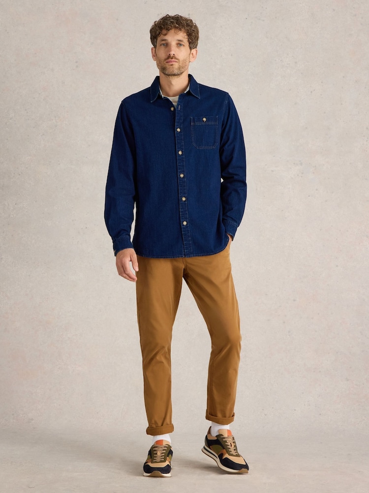 White Stuff Blue Denim 100% Cotton Shirt - Image 1 of 6 White Stuff Blue Denim 100% Cotton Shirt - Image 1 of 6