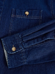 White Stuff Blue Denim 100% Cotton Shirt - Image 6 of 6