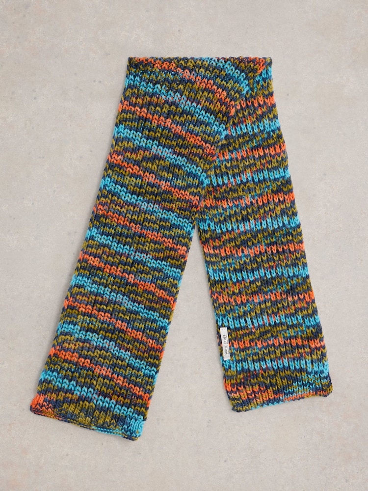 White Stuff Blue Spacedye Scarf - Image 2 of 3 White Stuff Blue Spacedye Scarf - Image 2 of 3