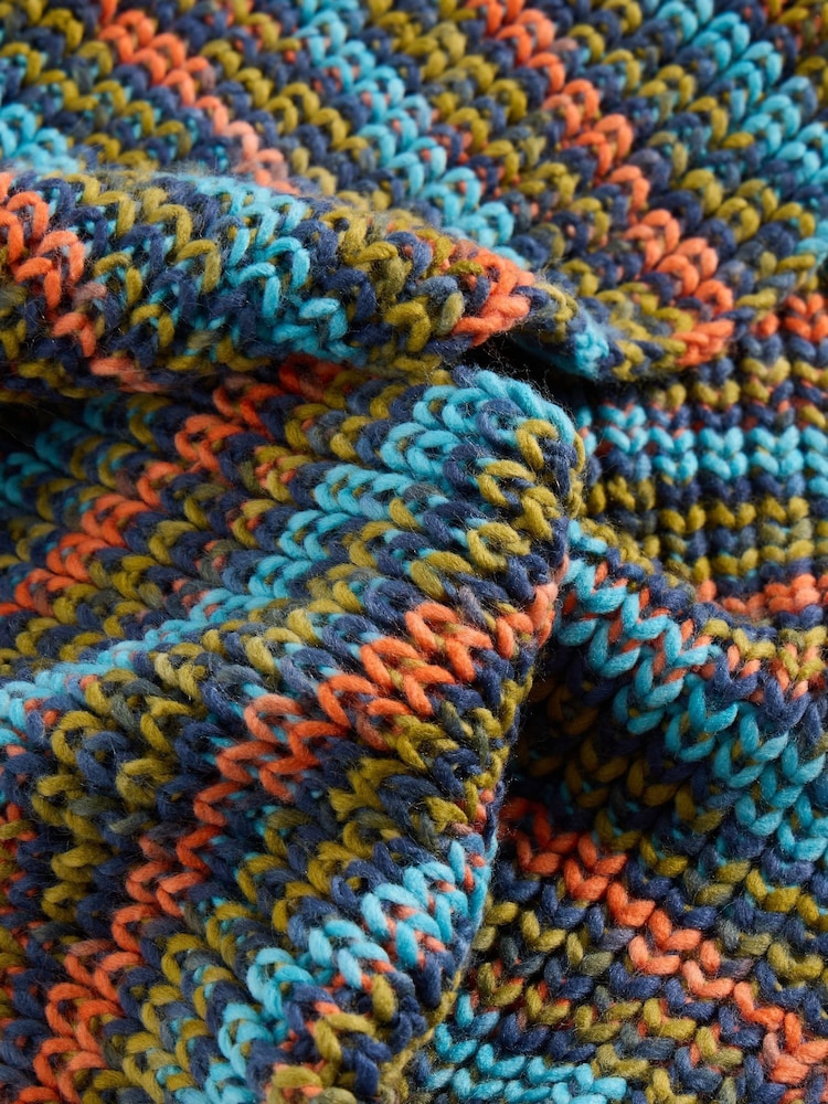 White Stuff Blue Spacedye Scarf - Image 3 of 3 White Stuff Blue Spacedye Scarf - Image 3 of 3
