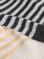 White Stuff Natural Stripe Knitted Scarf - Image 3 of 3