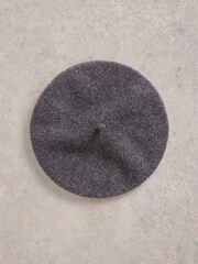 White Stuff Grey Frankie Felt Beret Hat - Image 1 of 2