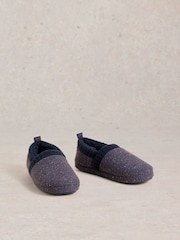 White Stuff Blue Ray Closed Back Slippers - Image 2 of 4
