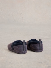 White Stuff Blue Ray Closed Back Slippers - Image 3 of 4