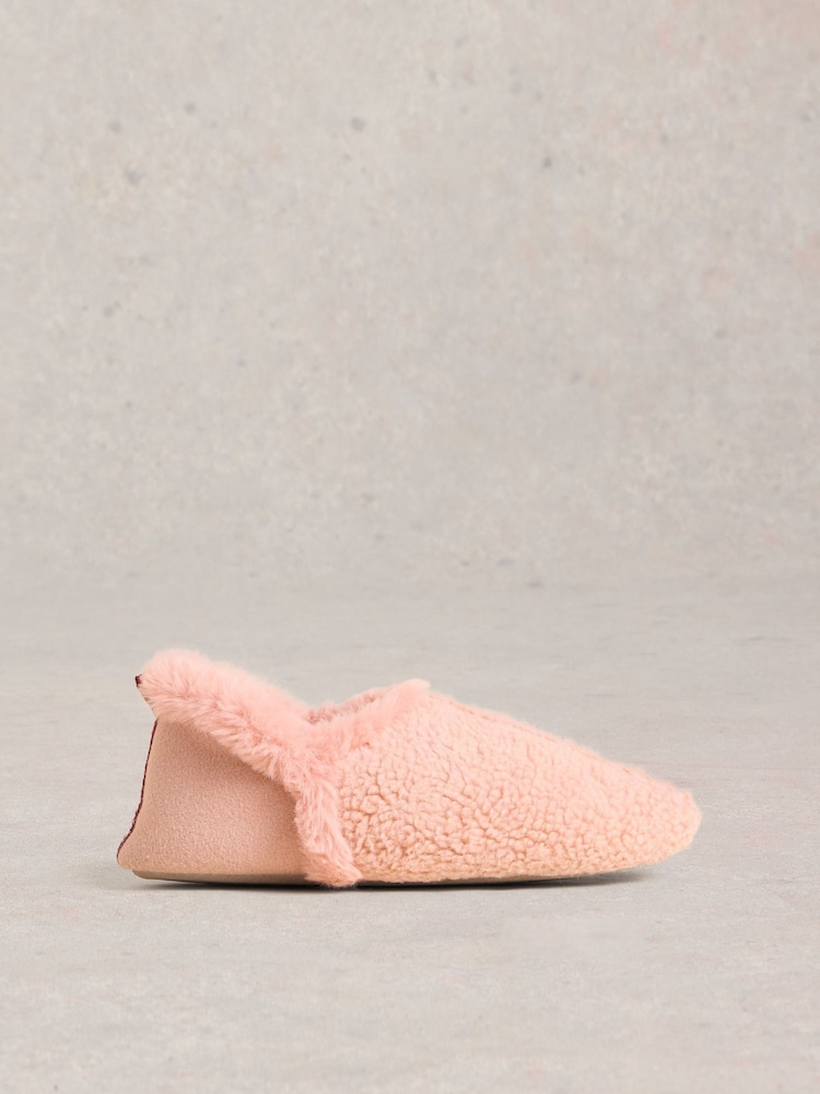 White Stuff Pink Reya Closed Back Slippers - Image 1 of 4