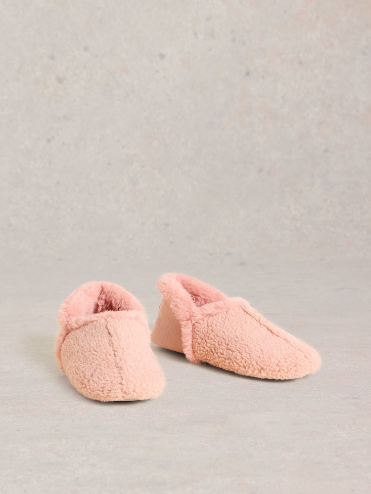 White Stuff Pink Reya Closed Back Slippers - Image 2 of 4