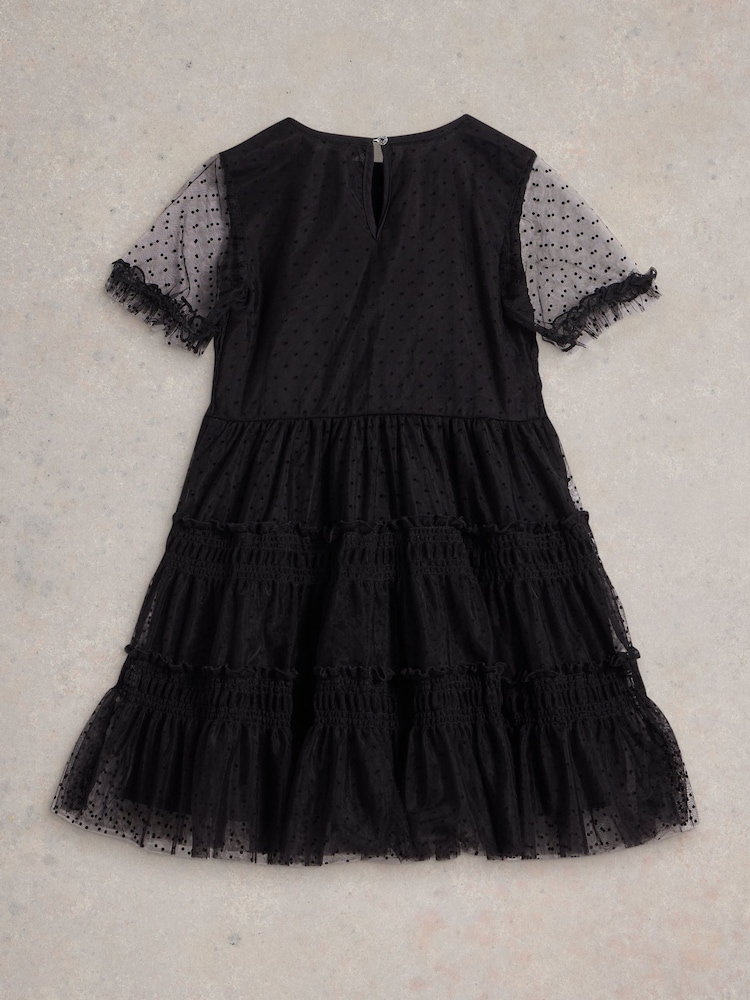 White Stuff Black Frilly Dress - Image 2 of 3