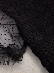 White Stuff Black Frilly Dress - Image 3 of 3