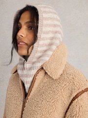 White Stuff Natural Scarlett Knitted Hat - Image 1 of 3
