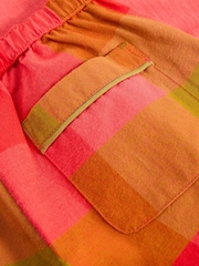 White Stuff Pink 100% Cotton Check Pyjamas Set - Image 3 of 3