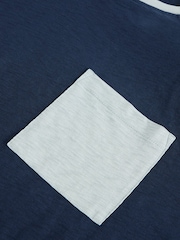 White Stuff Blue Robbie 100% Cotton Raglan Top - Image 6 of 6