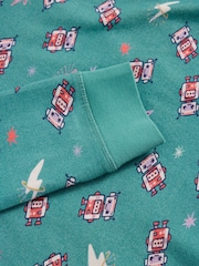 White Stuff Blue Robots Pyjamas Set - Image 3 of 3