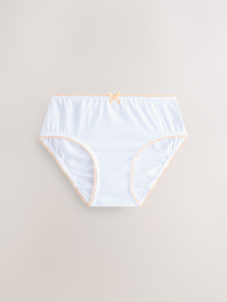 Heart Contrast Lace Briefs 10 Pack (1.5-16yrs) - Image 2 of 9 Heart Contrast Lace Briefs 10 Pack (1.5-16yrs) - Image 2 of 9