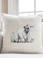 Personalised Highland 100% Cotton Cow Cushion by Koko Blossom - Image 4 of 4