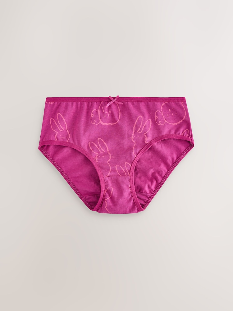 Pink/Purple Briefs 10 Pack (1.5-16yrs) - Image 3 of 9