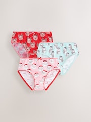 Red Christmass Briefs 3 Pack (1.5-12yrs) - Image 1 of 7
