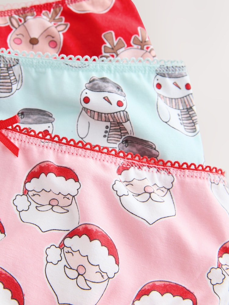 Red Christmass Briefs 3 Pack (1.5-12yrs) - Image 7 of 7