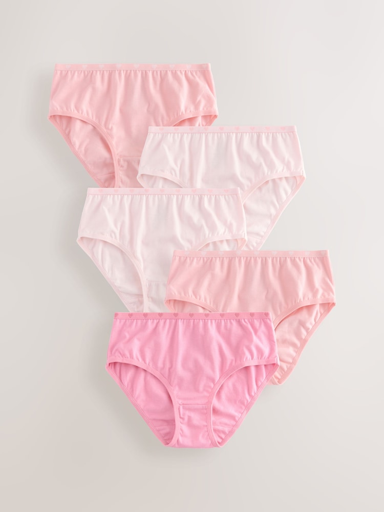 Pink Briefs 5 Pack (1.5-16yrs) - Image 1 of 9