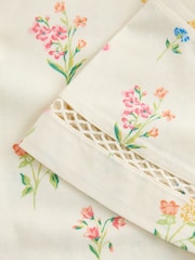 Laura Ashley Ecru Elston Garden Button Through Short Sleeve Pyjamas - Image 10 of 11