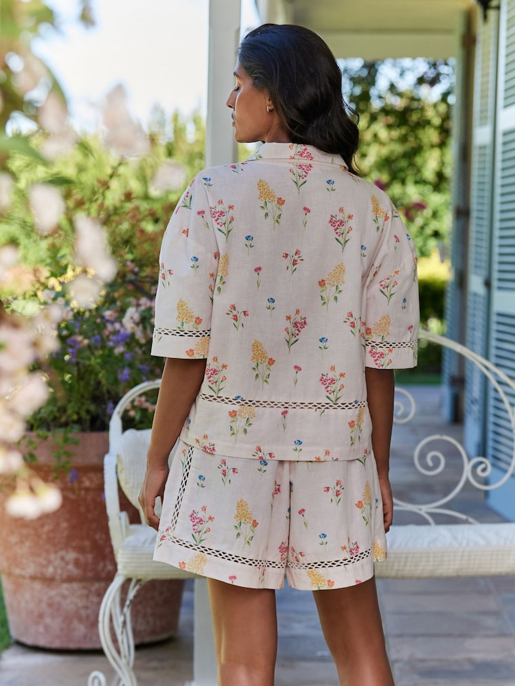 Laura Ashley Button Through Short Sleeve Pyjamas - صورة 2 من 4