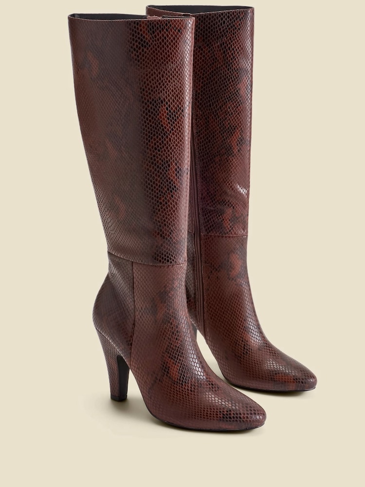 Botas de cuero con tacón alto hasta la rodilla de Sosandar - Imagen 1 de 4 Botas de cuero con tacón alto hasta la rodilla de Sosandar - Imagen 1 de 4