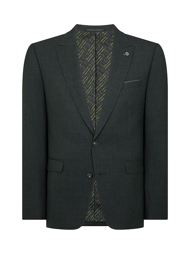 Remus Uomo Tapered Fit Wool Blend Стрейчевий Mix And Match піджачний костюм куртка - Image 6 of 6