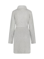 Hunkemöller Grey Zip Fleece Bathrobe - Image 5 of 5