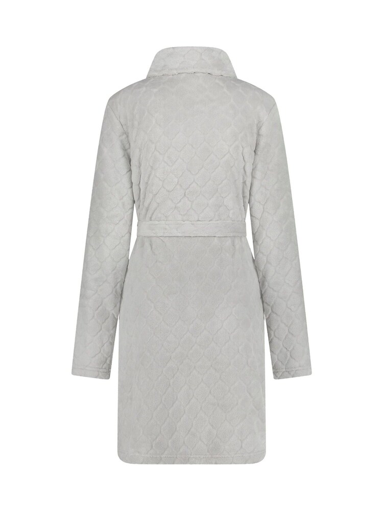 Hunkemöller Grey Zip Fleece Bathrobe - Image 5 of 5