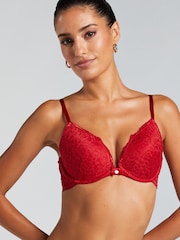 Hunkemöller Marine Padded Underwired Push-Up Bra - Image 1 of 5