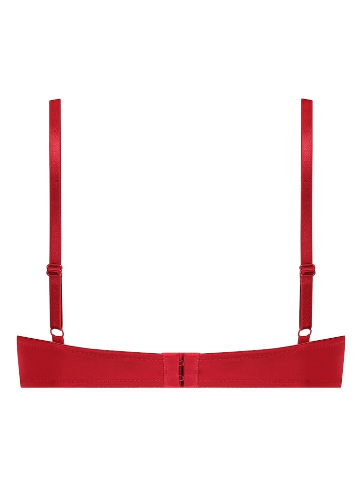 Rojo - Sujetador con aros y relleno con diseño escotado de Hunkemöller - Imagen 4 de 4