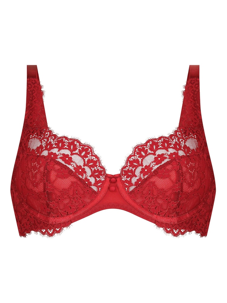 Rot - Hunkemoller Daisy Non-Padded Pink Underwired Bra - Bild 5 von 5