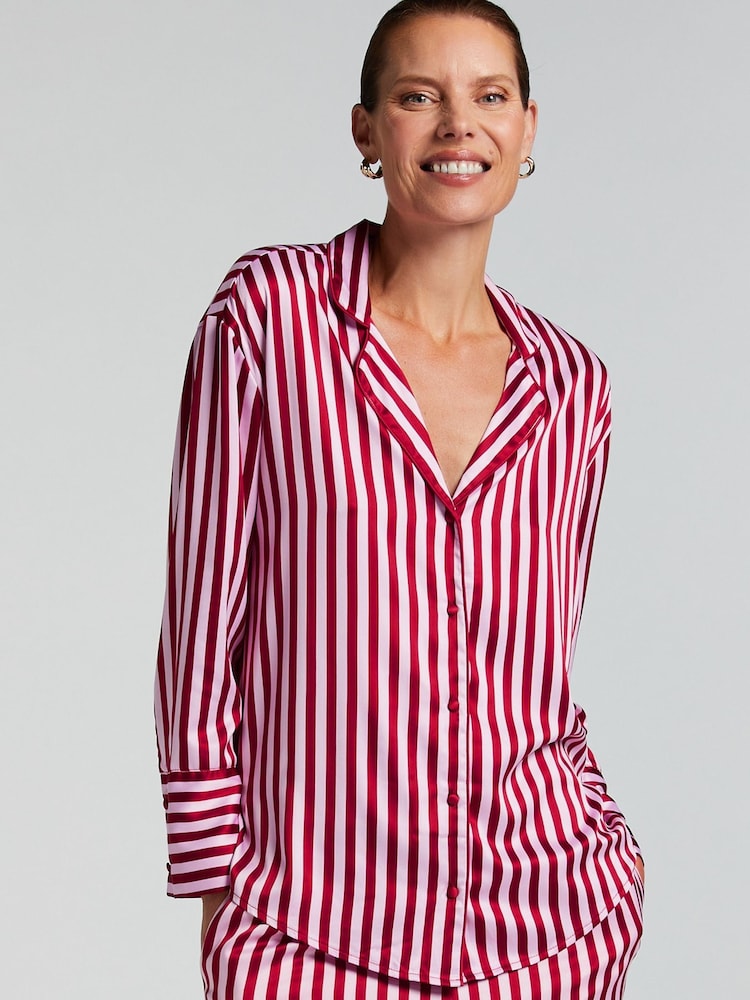Hunkemöller Satin Long Sleeved Shirt - Image 1 of 5 Hunkemöller Satin Long Sleeved Shirt - Image 1 of 5