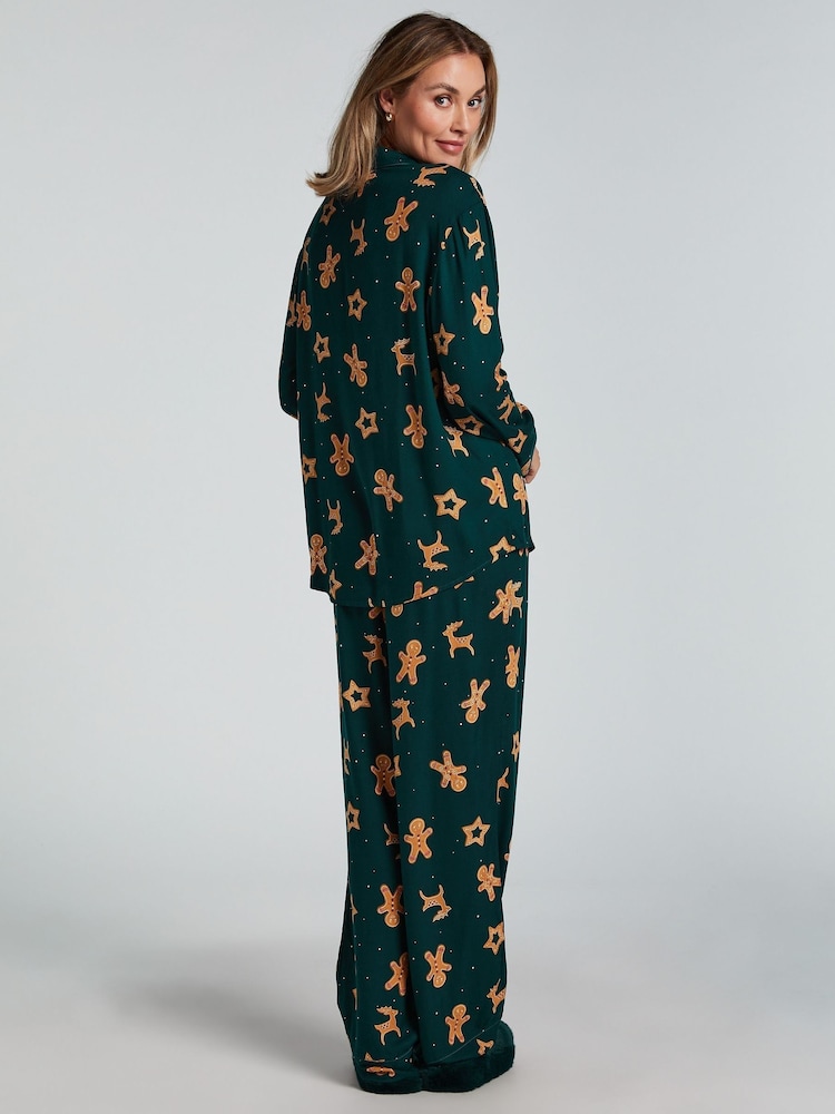 Hunkemöller – grünes Pyjama-Set - Bild 2 von 5
