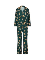 Hunkemöller – grünes Pyjama-Set - Bild 4 von 5