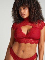 Bralette rojo con diseño de margaritas de Hunkemöller - Imagen 1 de 5