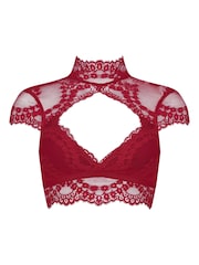 Bralette rojo con diseño de margaritas de Hunkemöller - Imagen 4 de 5