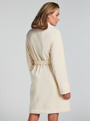 Hunkemöller Fleece White Bath Robe - Image 2 of 4