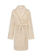 Hunkemöller Fleece White Bath Robe - Image 3 of 4