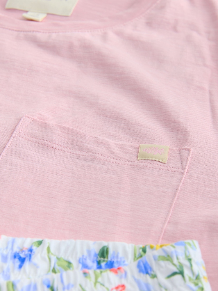 Laura Ashley Elston Garden Cotton Jersey Short Sleeve Pyjamas - Image 11 of 11